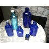 Image 1 : Collection of Blue Glass Bottles (6)