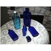 Image 2 : Collection of Blue Glass Bottles (6)