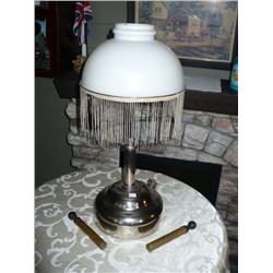 Gas Lamp n Shade w/ 2 Pumps n Funnel