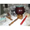 Image 2 : Vintage Kitchen Utensils w/ Crock