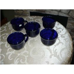 Colbalt Blue Cups (5)