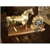 Image 2 : Brass Horse Clock
