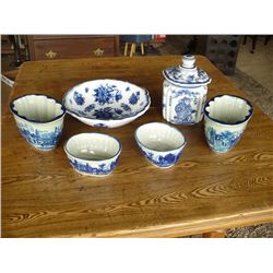 Blue Ironstone Ware 6 pcs
