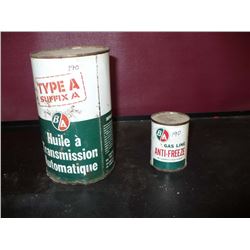 BA Tins 1 Quart 1 Gas line Antifreeze Tin