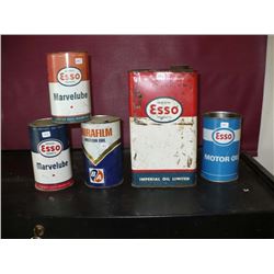 Various Oil Tins