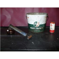 BA 10lb Pail / Whiz Tube Repair Bug Sprayer Depression Glass