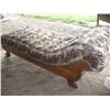 Image 2 : Antique Chaise Lounge Solid Oak Wood