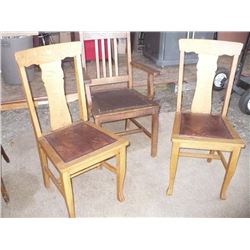 Wooden Chairs 1 Arm / 2 Standard