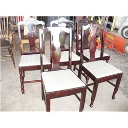 Wooden Dining Room Chairs (set of 5)