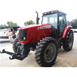 2011 MASSEY FERGUSON 5465 MFWD Farm Tractor, S/N B077002, Zuidberg Front Lift System, 100 HP 6.6LT D