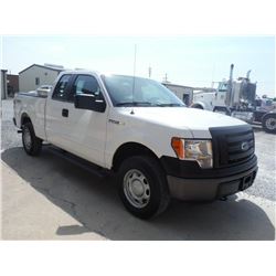 2012 FORD F150 PICKUP, S/N 1FTEX1EM5CFC22599, 4X4, Ext Cab, V6 gas, A/T, AC, Odometer Reading 72,527