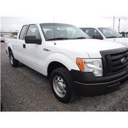 2011 FORD F150 PICKUP, S/N 1FTEX1CM3BFB17853, Ext Cab, V6 gas, A/T, AC, Odometer Reading 54,287 mile