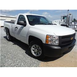 2012 CHEVROLET SILVERADO PICKUP, S/N 1GCNCPEA3CZ322509, V8 gas, A/T, AC, Odometer Reading 60,673 mil
