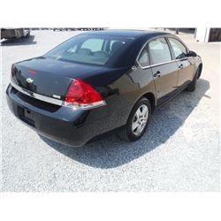 2008 CHEVROLET IMPALA, S/N 2G1WB58K789156781, V6 Gas, A/T, AC, Odometer Reading 207,720 miles