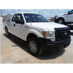 2011 FORD F150 PICKUP, S/N 1FTEX1EMXBFC07112, 4x4, Ext Cab, V6 Gas, A/T, AC, Bed Cover, Odometer Rea
