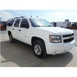 2011 CHEVROLET SURBURBAN, S/N 1GNWK5EG0BR362701, 4x4, V8 Gas, A/T, AC, Luggage Rack, Odometer Readin