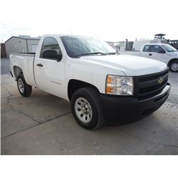 2011 CHEVROLET SILVERADO PICKUP, S/N 1GCNCPEA6BZ324012, V8 Gas, A/T, AC, Odometer Reading 55,174 mil