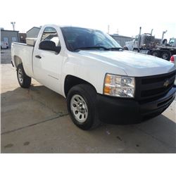 2011 CHEVROLET SILVERADO PICKUP, S/N 1GCNCPEAXBZ269497, V8 Gas, A/T, AC, Odometer Reading 50,416 mil