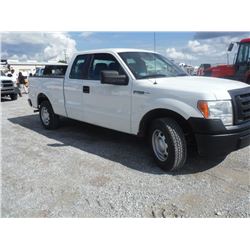 2011 FORD F150 PICKUP, S/N 1FTEX1CM3BFB17822, Ext Cab, V6 Gas, A/T, AC, Odometer Reading 54,339 mile