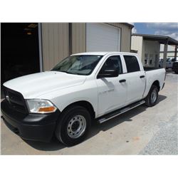 2012 DODGE R1500 PICKUP, S/N 1C6RD7KP9CS231557, 4x4, Crew Cab, V8 Gas, A/T, AC, Odometer Reading 64,