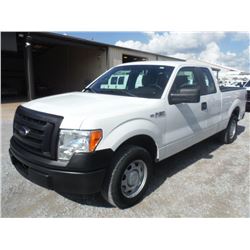 2012 FORD F150 PICKUP, S/N 1FTEX1CM6CFB27097, Ext Cab, V6 Gas, A/T, AC, Odometer Reading 62,649 mile