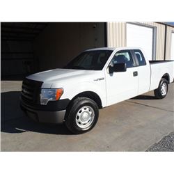 2012 FORD F150 PICKUP, S/N 1FTEX1CM1CFB27119, Ext Cab, V6 Gas, A/T, AC, Odometer Reading 59,953 mile