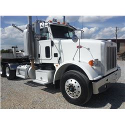 2009 PETERBILT 367 T/A Truck Tractor, S/N 1XPTD40X99N777703, 485 HP Cummins, Auto Shift, AC, 46K Rea