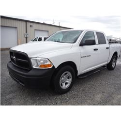 2012 DODGE R1500 PICKUP, S/N 1C6RD6KP7CS279102, Crew Cab, V8 Gas, A/T, AC, Odometer Reading 52,400 m