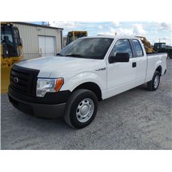 2012 FORD F150 PICKUP, S/N 1FTEX1CM5CFB58826, Ext Cab, V6 Gas, A/T, AC, Odometer Reading 48,911 mile