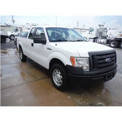 2010 FORD F150 PICKUP, S/N 1FTFX1CV4AFC63318, Ext Cab, V8 Gas, A/T, AC, Odometer Reading 56,603 mile