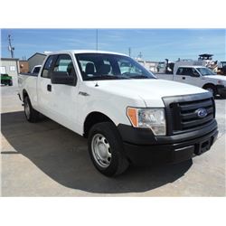 2010 FORD F150 PICKUP, S/N 1FTFX1CV8AKB68316, Ext Cab, V8 Gas, A/T, AC, Odometer Reading 56,307 mile