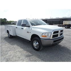 2011 DODGE R3500 SERVICE TRUCK, S/N 3D6WF4CT4BG574289, Crew Cab, V8 Gas, A/T, AC, Knapheide Service 