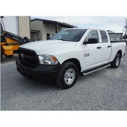 2013 DODGE R1500 PICKUP, S/N 1C6RR7FP0DS663824, 4x4, Crew Cab, V8 Gas, A/T, AC, Odometer Reading 78,