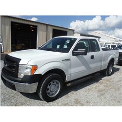 2013 FORD F150 PICKUP, S/N 1FTEX1CMXDFC14096, Ext Cab, V6 Gas, A/T, AC, Odometer Reading 72,743 mile