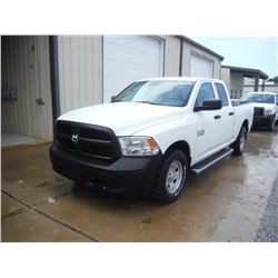 2013 DODGE R1500 PICKUP, S/N 1C6RR7FP0DS639958, 4x4, Crew Cab, V8 Gas, A/T, AC Odometer Reading 68,9