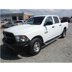 2013 DODGE R1500 PICKUP, S/N 1C6RR7KP6DS592280, 4x4, Crew Cab, V8 Gas, A/T, AC, Odometer Reading 55,