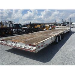 2008 PITTS HD50 TRI AXLE Lowboy Trailer, S/N 5JYHD50328P080923, 50 Ton Capacity, 51' Length, 10' Wid