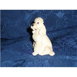SANDCAST POODLE ORNAMENT (L139-1)