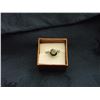 Image 1 : 18K PLATINUM FILLED PERIDOT RING (L139-17)