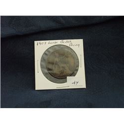 1907 BRITISH LARGE PENNY (L139-24)