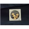 Image 1 : FIVE MINI ST. GAUDINS 18 TO 22K GOLD PLATED COINS (L139-25)