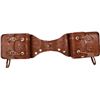 Image 2 : *NEW* Large All Leather Hand Carved Chestnut Tan Saddle Bags [9677]