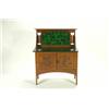 Image 1 : Arts & Crafts Oak Marble Top Washstand, c.1910...
