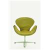 Image 1 : Upholstered Moulded Fibreglass and Aluminium “Swan” Chair, designed by Arne Jacobsen, c.1957, manufa