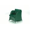 Image 1 : Green Leather Upholstered Tub Chair, Wittmann Austria, c.1990...