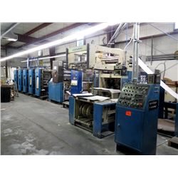 Heidelber/Harris 5-Head/Color Over/Under Press w/Harris M80-5 MOM7938 S#0195511, 5 Harris Duo-Trol D