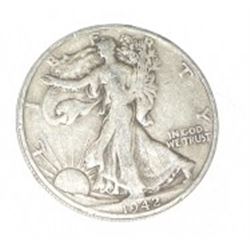 1942-S SILVER WALKING LIBERTY HALF DOLLAR *NICE EARLY SILVER US COIN*!! COIN CAME OUT OF SAFE!!
