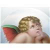 Image 2 : Hand Painted Porcelain Plaque of Cupid