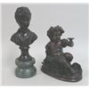 Image 1 : Two Bronze Figures on Marble Bases