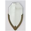Image 1 : Art Deco Shield Shaped Bronze Framed Mirror